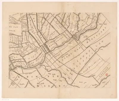 Kaart van het Hoogheemraadschap van Rijnland (vijftiende deel)