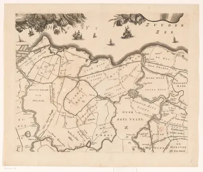 Kaart van het Hoogheemraadschap van Rijnland (zesde deel)