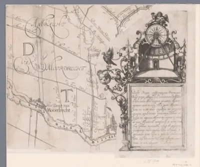 Kaart van het Hoogheemraadschap van Schieland, decoratief cartouche