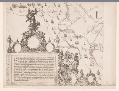 Kaart van het Hoogheemraadschap van Schieland, met IJsselmonde