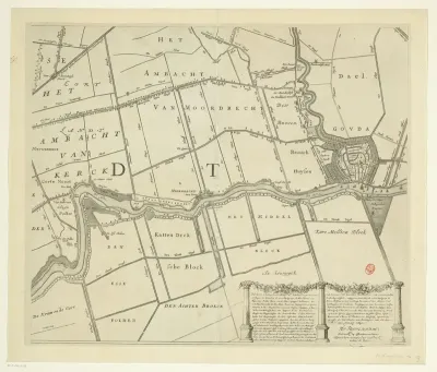 Kaart van het Hoogheemraadschap van Schieland (negende deel)