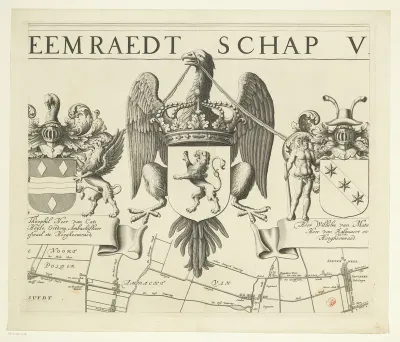 Kaart van het Hoogheemraadschap van Schieland (tweede deel)