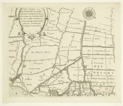 Kaart van het Hoogheemraadschap van Schieland (vierde deel)