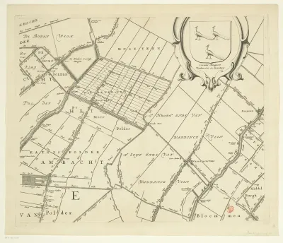 Kaart van het Hoogheemraadschap van Schieland (zesde deel)