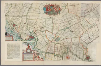 Kaart van het Hoogheemraadschap van Schieland