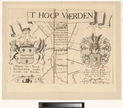 Kaart van het Hoogheemraadschap van Woerden (bovenste deel)