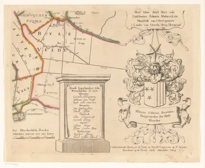 Kaart van het Hoogheemraadschap van Woerden (negende deel)