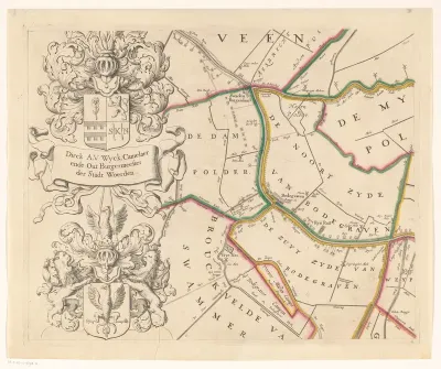 Kaart van het Hoogheemraadschap van Woerden (vierde deel)