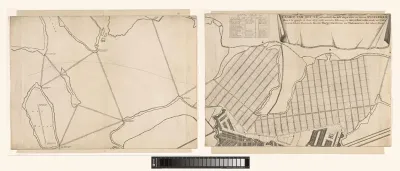 Kaart van het IJ, 1674, bestaande uit twee delen
