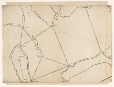 Kaart van het IJ, 1674 (linkerdeel)