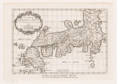 Kaart van het keizerrijk Japan