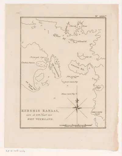 Kaart van het Kersmis Kanaal