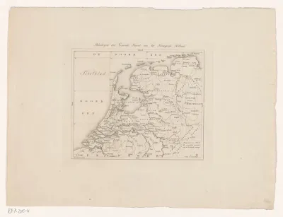Kaart van het Koninkrijk Holland