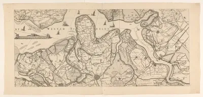 Kaart van het merendeel van Staats-Vlaanderen