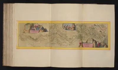 Kaart van het nieuwe kanaal van Pontgouin naar Versailles, ca. 1693-1696