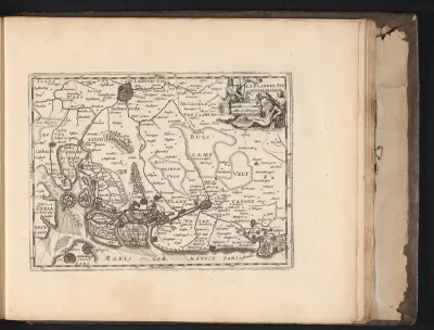 Kaart van het noorden van Vlaanderen, 1697