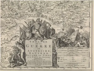 Kaart van het noordoosten van Oostenrijk (blad rechtsonder)