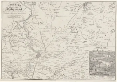 Kaart van het oorlogsterrein, 1832-1833