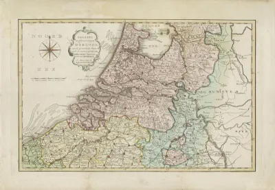 Kaart van het oorlogstoneel in de Oostenrijkse Nederlanden, 1794