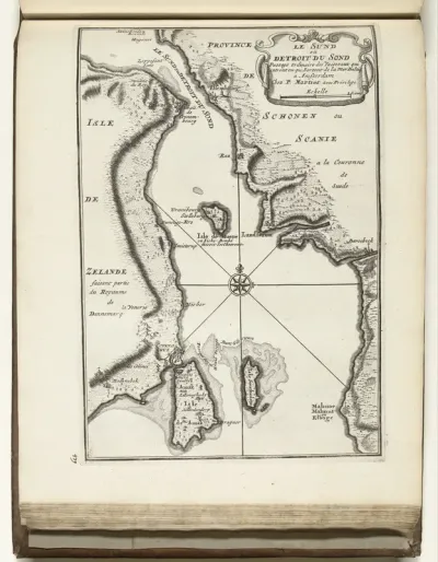 Kaart van het Sont, 1726