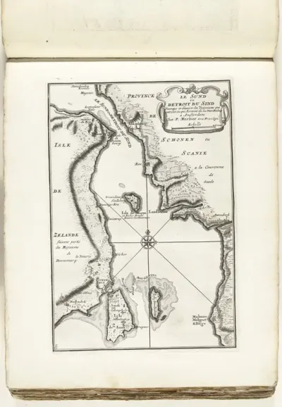 Kaart van het Sont, ca. 1702