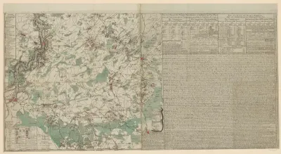 Kaart van het strijdtoneel in de provincie Namen, 1790