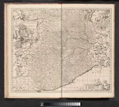Kaart van het strijdtoneel in Piemonte en Savoye, ca. 1688-1697