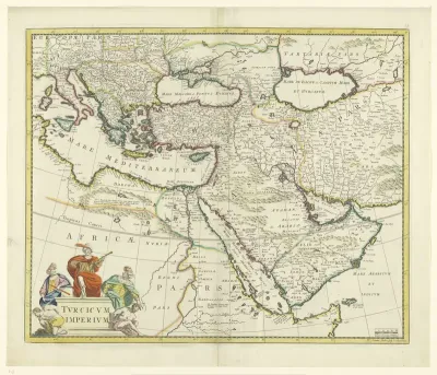 Kaart van het Turkse Rijk