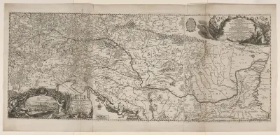 Kaart van het verloop van de Donau