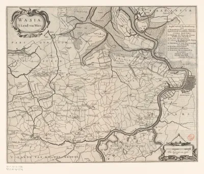 Kaart van het Waasland