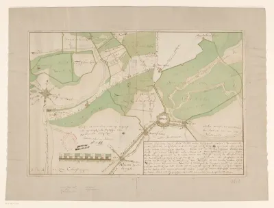 Kaart van Hulst en omliggende polders