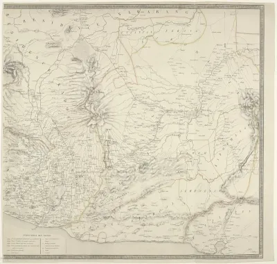 Kaart van Java, tijdens de Java-oorlog 1825-1830 (rechterdeel)