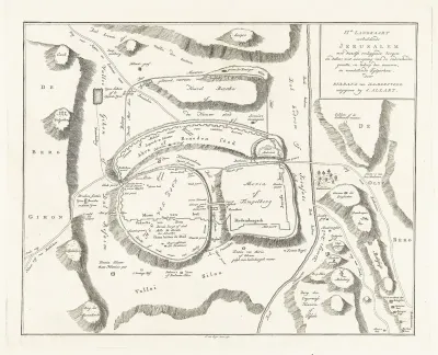 Kaart van Jerusalem