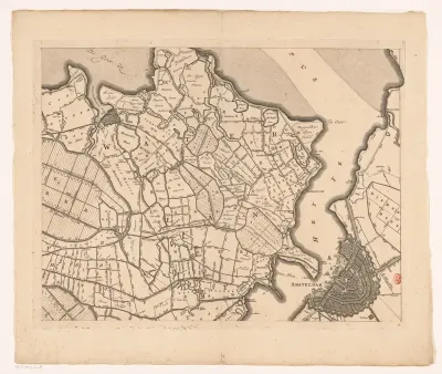 Kaart van Kennemerland en West-Friesland (achtste deel)