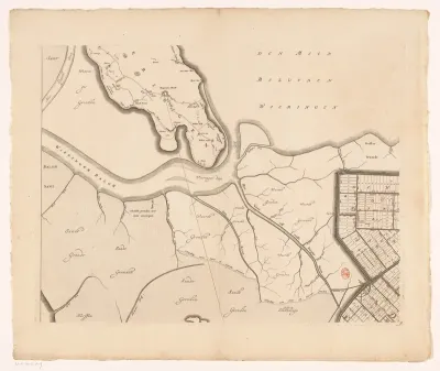 Kaart van Kennemerland en West-Friesland (negende deel)