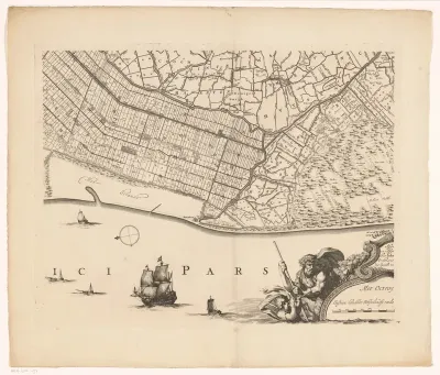 Kaart van Kennemerland en West-Friesland (veertiende deel)