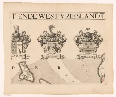 Kaart van Kennemerland en West-Friesland (vierde deel)