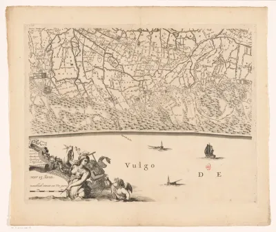 Kaart van Kennemerland en West-Friesland (vijftiende deel)