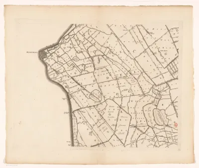 Kaart van Kennemerland en West-Friesland (zesde deel)
