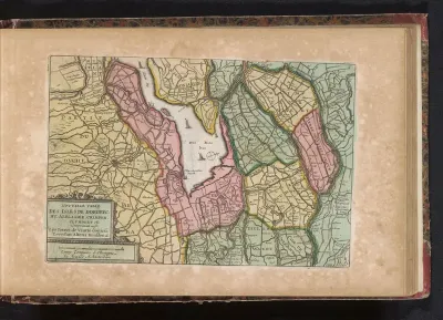 Kaart van land rond de Biesbos
