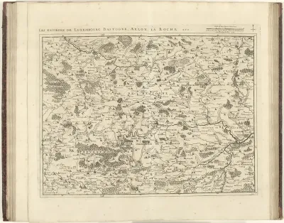 Kaart van Luxemburg, 1727