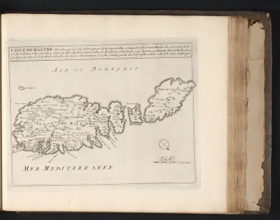 Kaart van Malta, ca. 1695