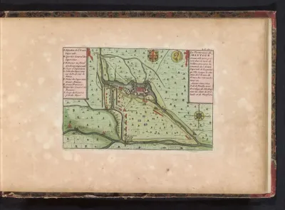 Kaart van Mantua, 1702