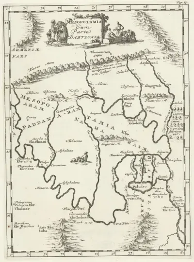 Kaart van Mesopotamië