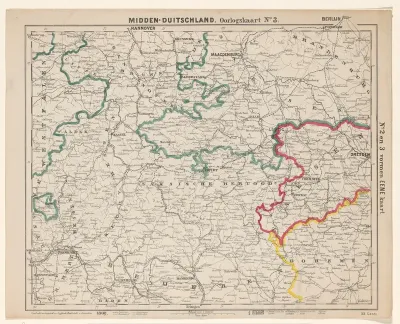 Kaart van Midden-Duitsland