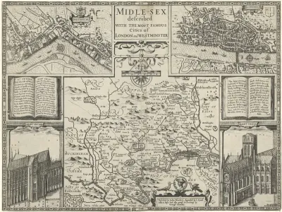 Kaart van Middlesex
