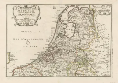 Kaart van Nederland, 1701