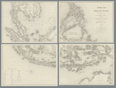 Kaart van Nederlands-Oost-Indië, deel rechtsboven