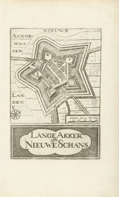 Kaart van Nieuweschans