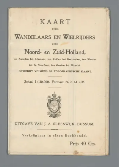 Kaart van Noord- en Zuid-Holland